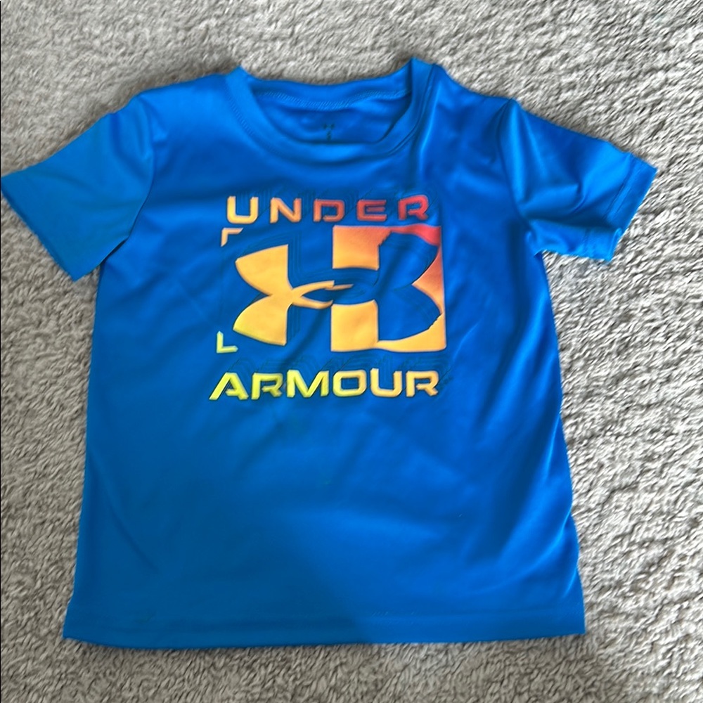 Under Armour Boys Blue Short Sleeve Performance Tee